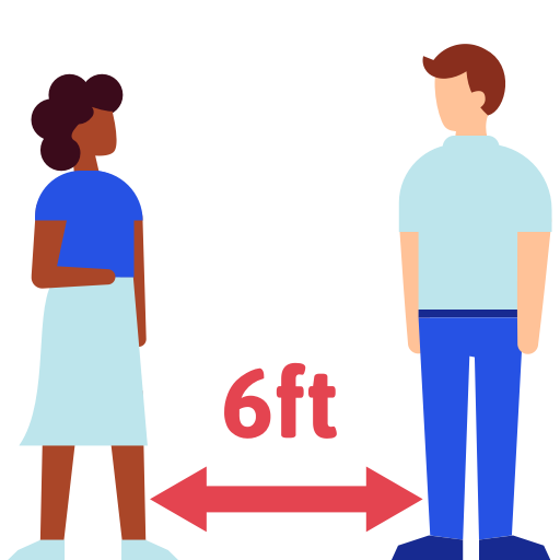 6ft distance